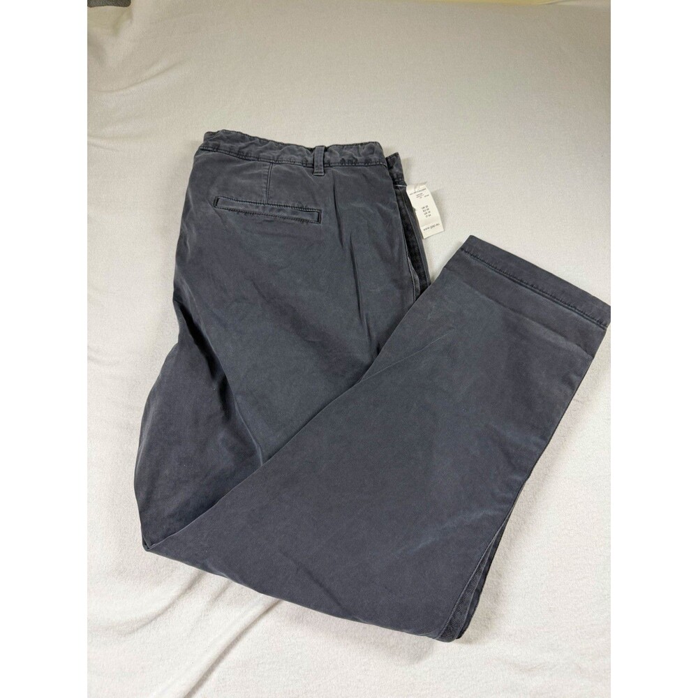 GAP Womens Gray Chino Pants Cotton Twill Mid Rise Straight Leg 27" Inseam 492